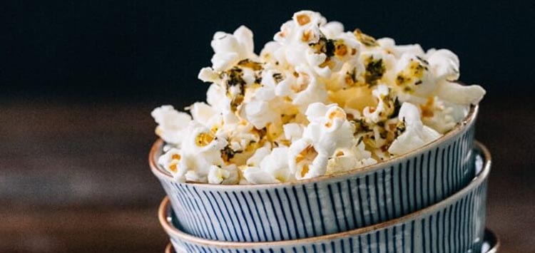 Italian Herb Butter Popcorn