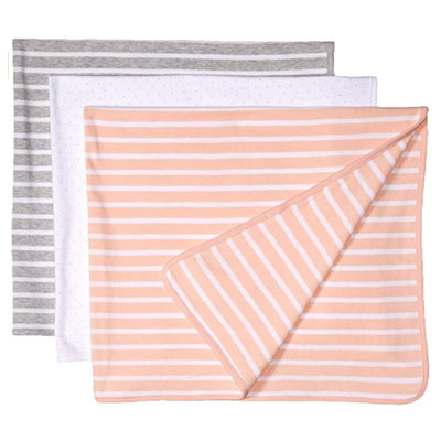 Amazon Essentials Baby 3-Pack Swaddle Blanket